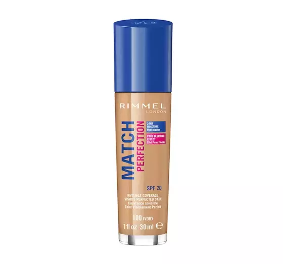 RIMMEL FOUNDATION MATCH PERFECTION NO. 100 IVORY NEW VERSION