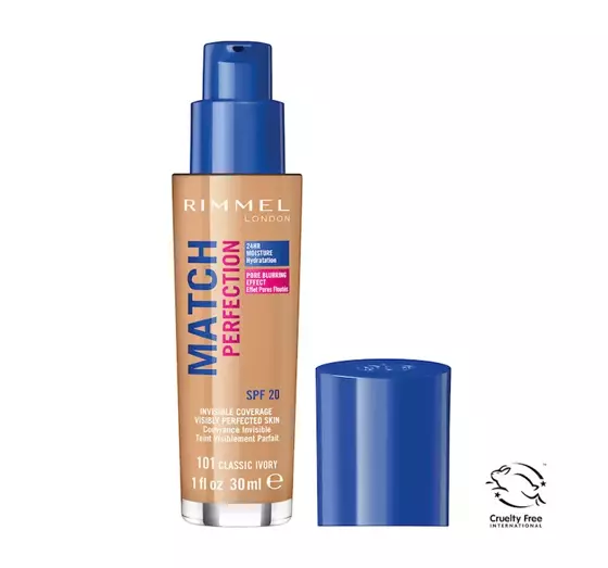 RIMMEL FOUNDATION MATCH PERFECTION NO. 101 NEW VERSION