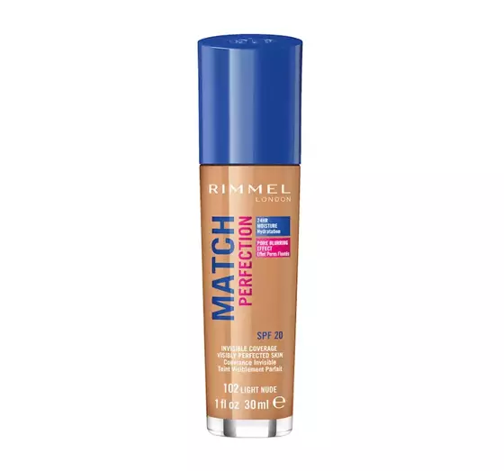 RIMMEL FOUNDATION MATCH PERFECTION NO. 102 NEW VERSION