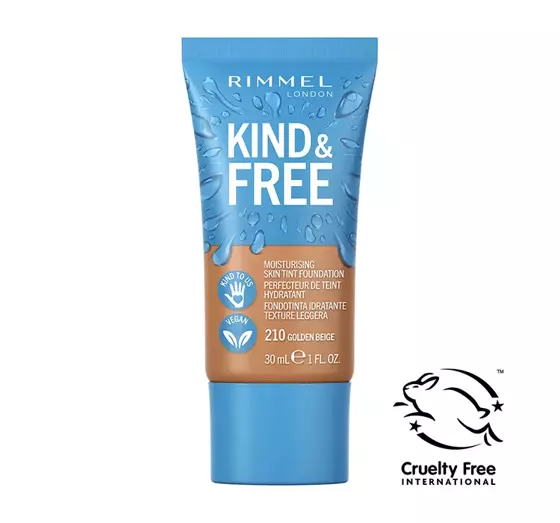 RIMMEL KIND & FREE FACE FOUNDATION 210 GOLDEN BEIGE 30ML