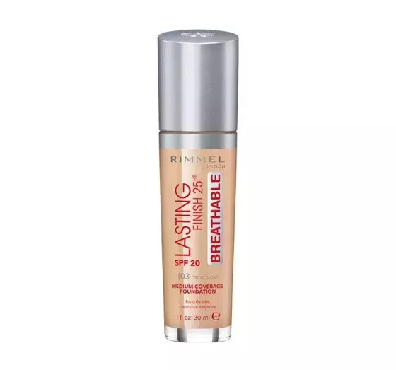 RIMMEL LASTING FINISH 25H BREATHABLE FOUNDATION 103 TRUE IVORY