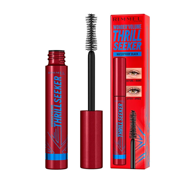 RIMMEL WONDER'VOLUME THRILL SEEKER MASCARA WATERPROOF BLACK 8ML