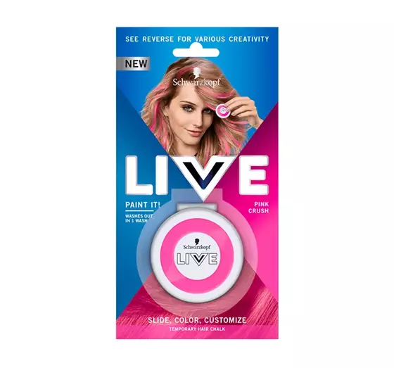 SCHWARZKOPF LIVE PAINT IT HAIR CHALK WASHABLE PINK CRUSH