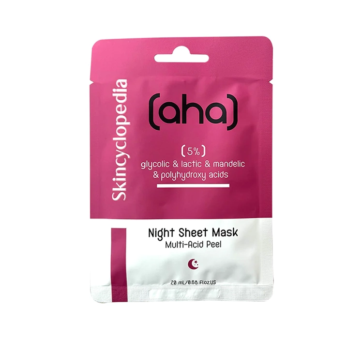 SKINCYCLOPEDIA OVERNIGHT SHEET MASK WITH 5% AHA 20ML