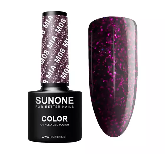 SUNONE COLOUR UV/LED GEL POLISH M08 MIA 5ML