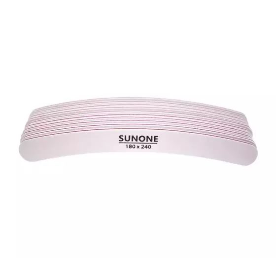 SUNONE NAIL FILE BANANA SHAPE 180/240 10 PCS 