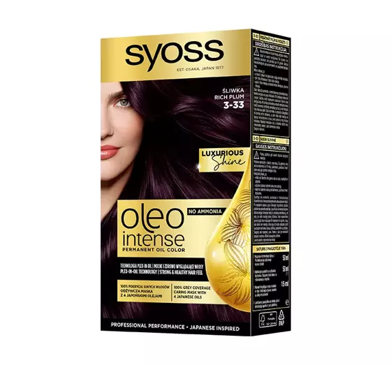 SYOSS OLEO INTENSE HAIR COLOUR WITHOUT AMMONIA 3-33 RICH PLUM