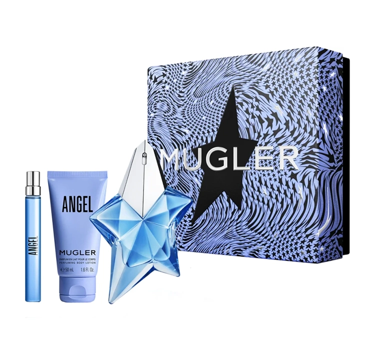 THIERRY MUGLER ANGEL EAU DE PARFUM SPRAY 50ML + 10ML + BALM 50ML 