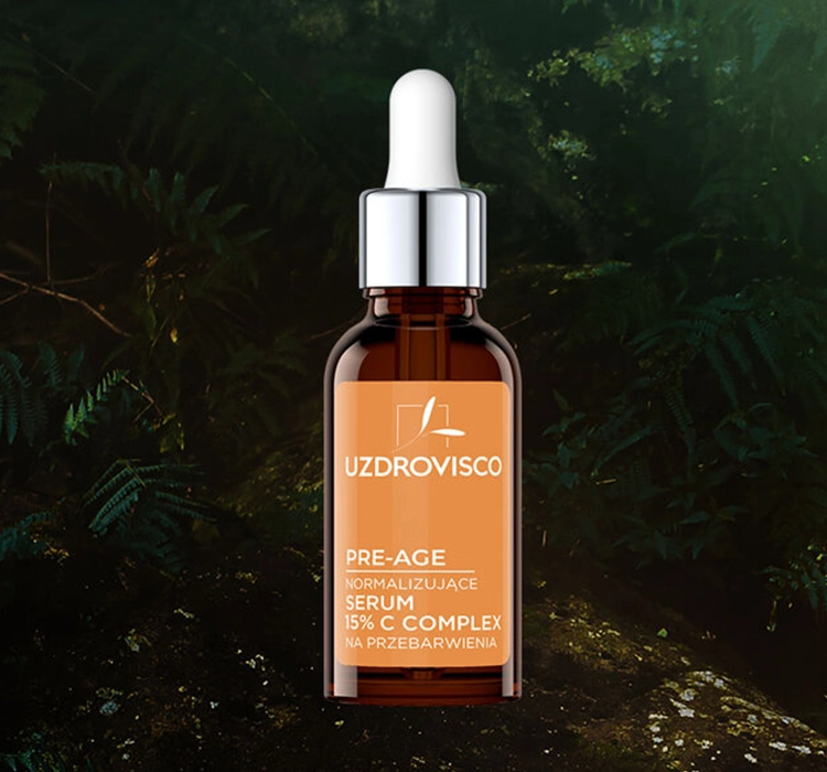 UZDROVISCO PRE-AGE NORMALIZING FACE SERUM 15% C COMPLEX AGAINST DISCOLORATIONS 30ML