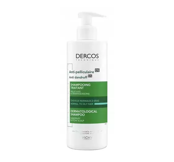 VICHY DERCOS ANTI-DANDRUFF HAIR SHAMPOO FOR NORMAL AND OILY HAIR 390ML