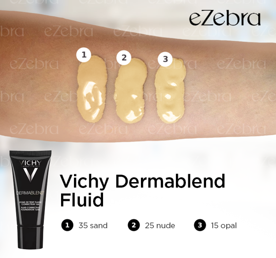 VICHY DERMABLEND FLUID CORRECTIVE FOUNDATION 16H 15 OPAL 30ML