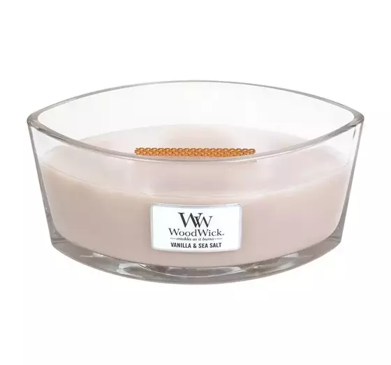 WOODWICK ELLIPSE CANDLE SCENTED VANILLA & SEA SALT 453.6G 