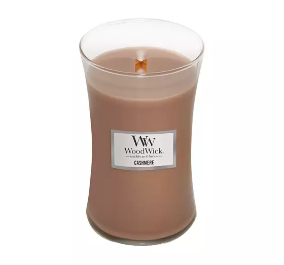 WOODWICK LARGE JAR CANDLE SCENTED CANDLE CASHMERE 610G 