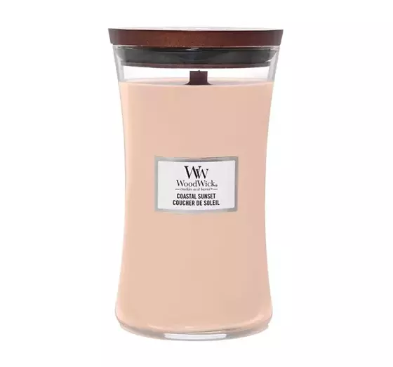 WOODWICK LARGE JAR CANDLE SCENTED CANDLE COASTAL SUNSET 610G 