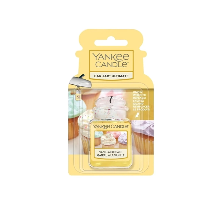 YANKEE CANDLE CAR JAR ULTIMATE CAR FRAGRANCE VANILLA CUPCAKE