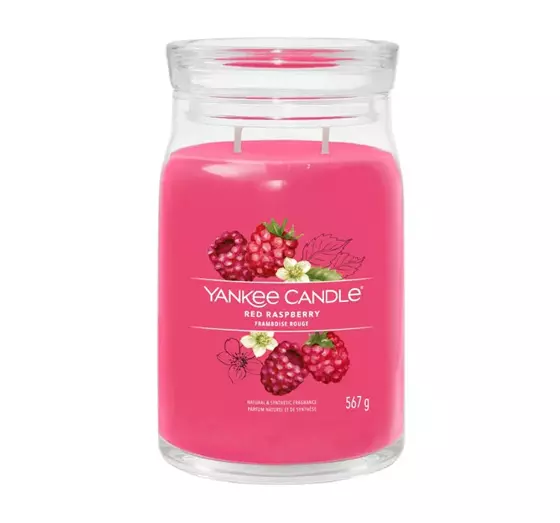 YANKEE CANDLE SIGNATURE SCENTED CANDLE RED RASPBERRY  567G