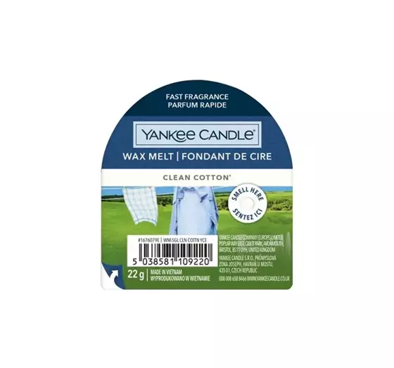 Yankee Candle wax melt Clean Cotton 22g