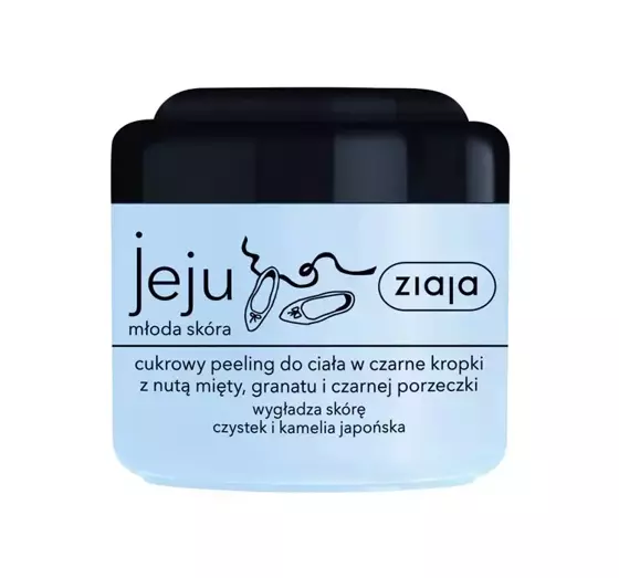 ZIAJA JEJU SUGAR BODY SCRUB IN BLACK DOTS 200ML