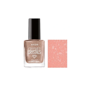 AVON CRUSHED CRYSTALS NAIL POLISH SPARKLY FAWN 10ML