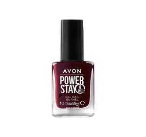 AVON SUPER STAY GEL NAIL ENAMEL STAY PUT SANGRIA 10ML