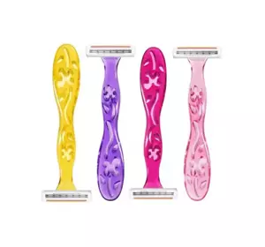 BIC MISS SOLEIL COLOUR COLLECTION DISPOSABLE WOMEN'S RAZORS 4 PCS