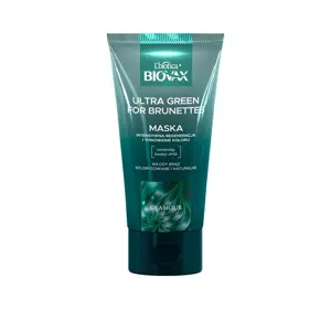 BIOVAX GLAMOUR ULTRA GREEN FOR BRUNETTES HAIR MASK 150ML