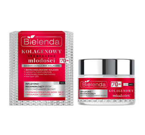 Bielenda Collagen Youth Stimulator infusion-regenerating anti-wrinkle cream 70+ 50ml