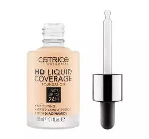 CATRICE HD LIQUID COVERAGE LIQUID FOUNDATION 002 PORCELAIN BEIGE 30ML