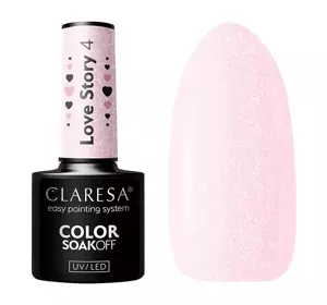 CLARESA SOAK OFF HYBRID NAIL POLISH LOVE STORY 4 5G