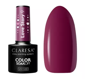 CLARESA SOAK OFF HYBRID NAIL POLISH LOVE STORY 9 5G