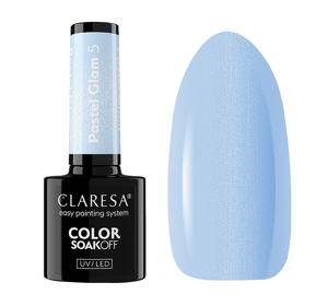 CLARESA SOAK OFF HYBRID NAIL POLISH PASTEL GLAM 5 5G