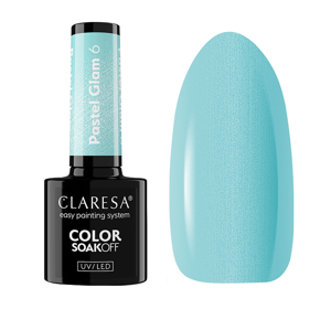 CLARESA SOAK OFF HYBRID NAIL POLISH PASTEL GLAM 6 5G