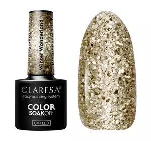 CLARESA SOAK OFF HYBRID NAIL POLISH WINTER WONDERLAND 5 5G