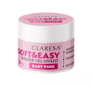 CLARESA SOFT & EASY BUILDER GEL UV/LED BABY PINK 45G