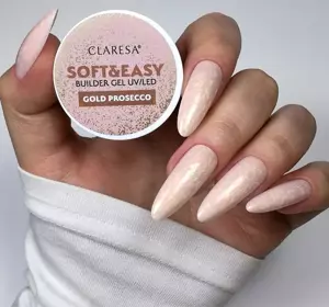 CLARESA SOFT & EASY BUILDER GEL UV/LED GOLD PROSECCO 45G