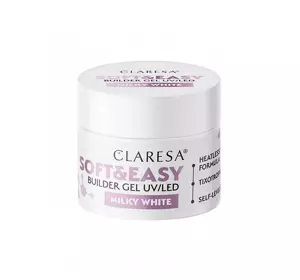 CLARESA SOFT & EASY BUILDER GEL UV/LED MILKY WHITE 12G