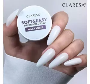 CLARESA SOFT & EASY BUILDER GEL UV/LED MILKY WHITE 12G