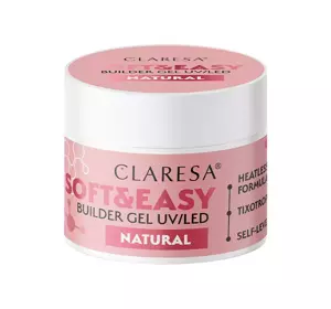 CLARESA SOFT & EASY BUILDER GEL UV/LED NATURAL 45G