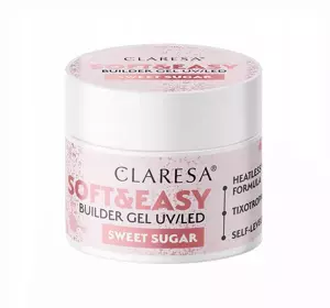 CLARESA SOFT & EASY BUILDER GEL UV/LED SWEET SUGAR 45G