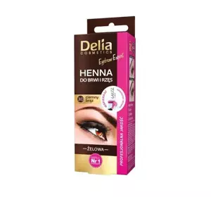 DELIA GEL HENNA FOR EYEBROWS AND EYELASHES DARK BROWN 3.0