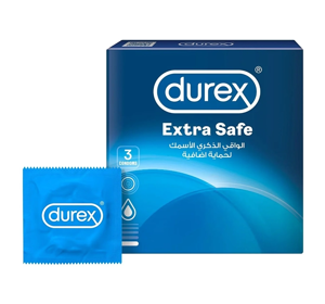 DUREX EXTRA SAFE THICKER CONDOMS 3 PCS