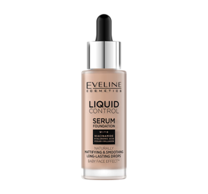 EVELINE LIQUID CONTROL HD FOUNDATION 025 LIGHT ROSE 32ML