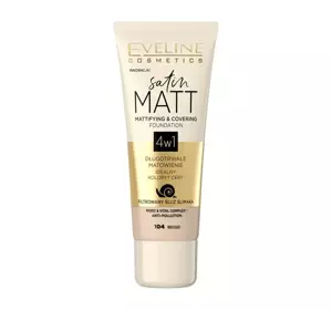 EVELINE SATIN MATT MATTIFYING FOUNDATION 104 BEIGE 30ML