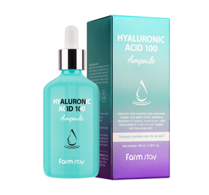 FARMSTAY HYALURONIC ACID 1000 SERUM WITH HYALURONIC ACID AMPOULE 100ML