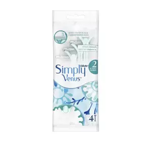 GILLETTE SIMPLY VENUS DISPOSABLE RAZOR FOR WOMEN 4 PCS