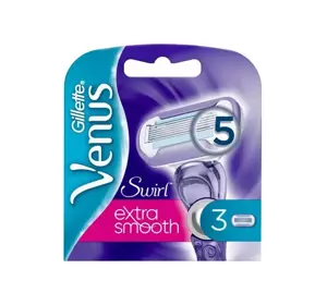 GILLETTE VENUS SWIRL EXTRA SMOOTH BLADE REFILLS FOR WOMEN'S RAZOR 3 PCS