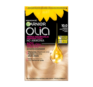 Garnier Olia permanent hair color no ammonia 10.0 Very Light Blonde