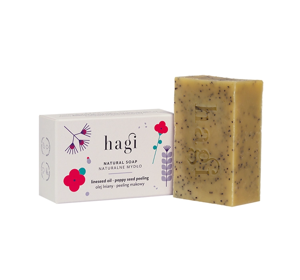 HAGI NATURAL LINESSEED SOAP WITH POPPY SEED PEELING 100G