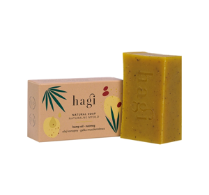 HAGI NATURAL SOAP WITH HEMP OIL AND NUTMEG 100G