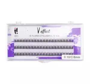 IBRA FALSE EYELASHES V EFFECT TUFFS BLACK 8MM